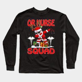 Christmas Or Nurse Squad Reindeer Pajama Dabing Santa Long Sleeve T-Shirt